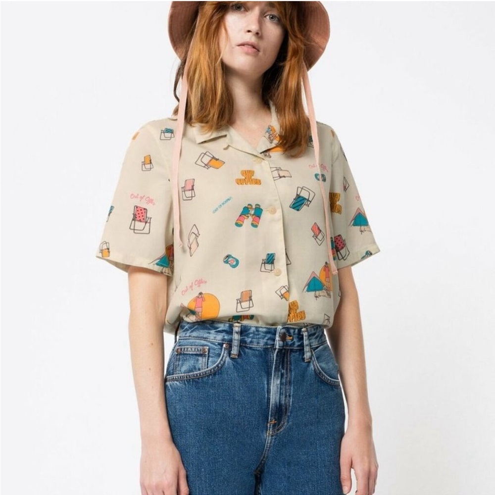 Nudie Jeans Co Bea Out of Office Bowling Shirt